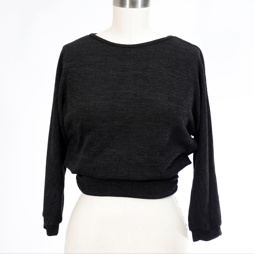 Papermoon 3/4 Sleeve Crop Sweater